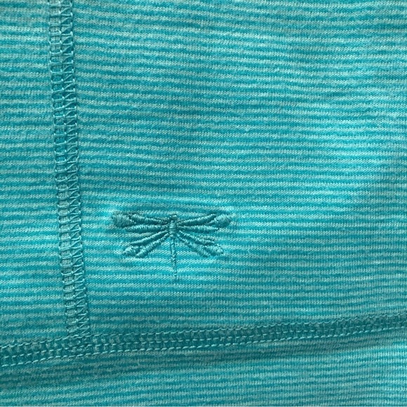 Ladies Talbots Active Wear Turquoise Stipe Pullover - Picture 3 of 4